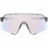 100percent Brille S3 - Polished Translucent Grey - Rose Gold Mirror Photochromic Lens