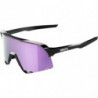 100percent Brille S3 - Polished Black - HiPER Polarized Lavender Mirror