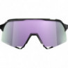 100percent Brille S3 - Polished Black - HiPER Polarized Lavender Mirror