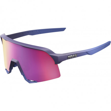 100percent Brille S3 - Satin Storm Metallic - Purple Mirror Lens