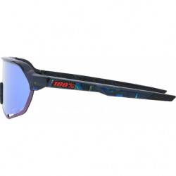 100percent Brille S2 -Black Holographic -HiPER Blue Multilayer Mirror Lens