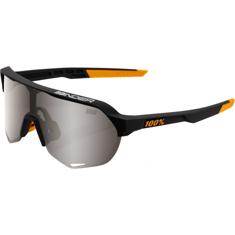 100percent Brille S2 Brad Binder SE Black - Silver Mirror Lens - S