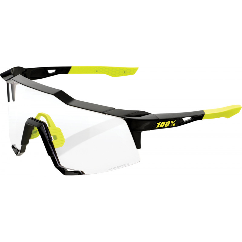 100percent Brille Speedcraft Gloss Black-Photochromic Lens
