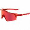 100percent Brille Speedcraft Gloss Translucent Red/HiPER Red Mirror Lens
