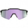 100percent Brille Speedcraft - Polished Black - HiPER Polarized Lavender
