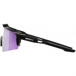 100percent Brille Speedcraft - Polished Black - HiPER Polarized Lavender