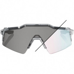 100percent Brille Speedcraft SL - Polished Translucent Grey - Rose Gold Photochromic Mirror
