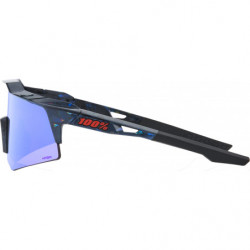 100percent Brille Speedcraft XS -Black Holographic -HiPER Blue Multilayer Mirror Lens