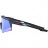 100percent Brille Speedcraft XS -Black Holographic -HiPER Blue Multilayer Mirror Lens