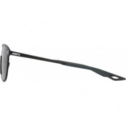 100percent Brille Legere Round Polished Black - Smoke Lens