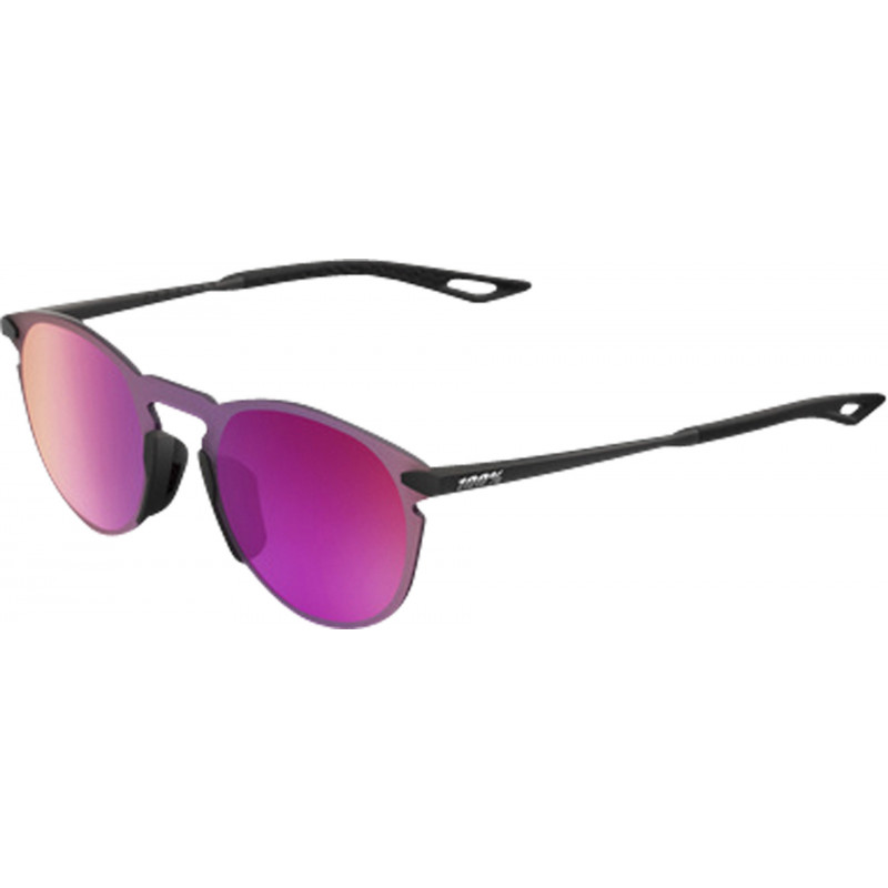 100percent Brille Legere Round - Soft Tact Black - Purple Mirror