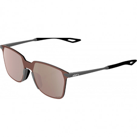 100percent Brille Legere Square Soft Tact Cool Gray - HiPER Crimson Silver Mirror Lens