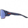100percent Brille Norvik Black Holographic - HiPER Blue Multilayer Mirror Lens