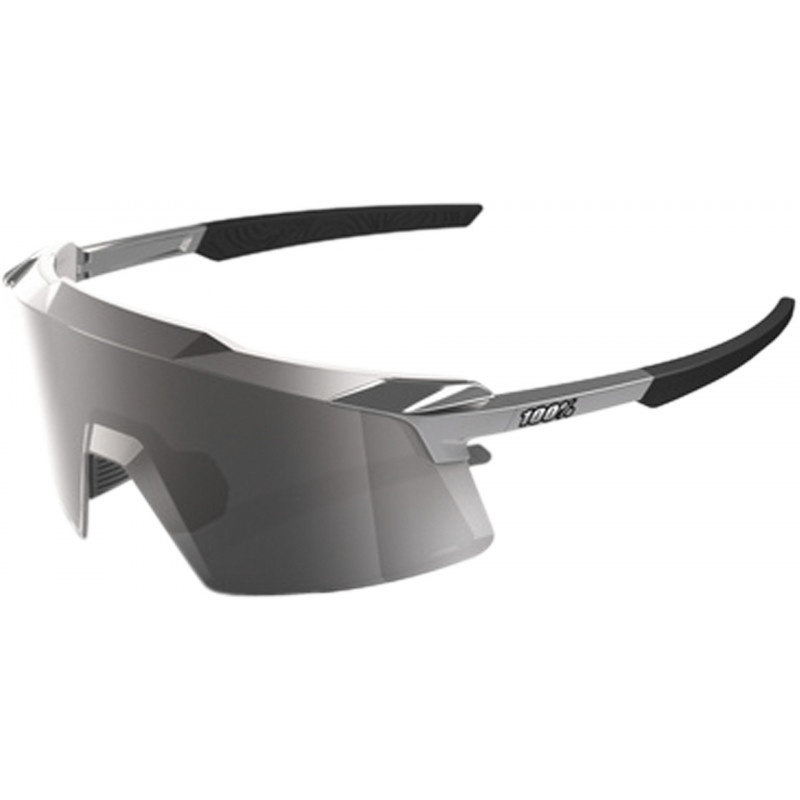 100percent Brille Aerocraft - Gloss Black Chrome - HiPER Silver Mirror Lens