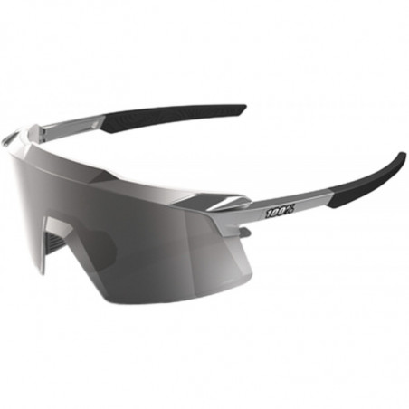 100percent Brille Aerocraft - Gloss Black Chrome - HiPER Silver Mirror Lens
