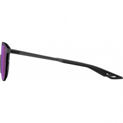 100percent Brille Legere Coil Matte Gunmetal - Purple Multilayer Mirror Lens