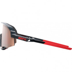 100percent Brille Slendale - Gloss Crabon Fiber - HiPPER Crimson-Silver Mirror Lens