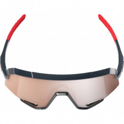 100percent Brille Slendale - Gloss Crabon Fiber - HiPPER Crimson-Silver Mirror Lens