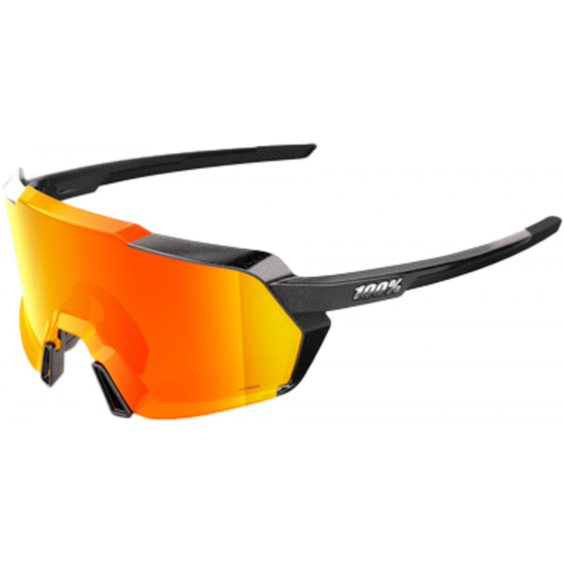 100percent Brille Korbin - Gloss Metallic Black - HiPER Red Multilayer Mirror Lens