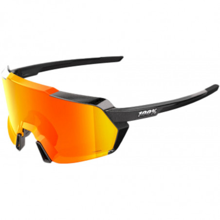 100percent Brille Korbin - Gloss Metallic Black - HiPER Red Multilayer Mirror Lens