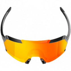 100percent Brille Korbin - Gloss Metallic Black - HiPER Red Multilayer Mirror Lens