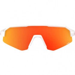 100percent SLENDALE XS - Matte White - HiPER Red Multilayer Mirror