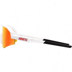 100percent SLENDALE XS - Matte White - HiPER Red Multilayer Mirror