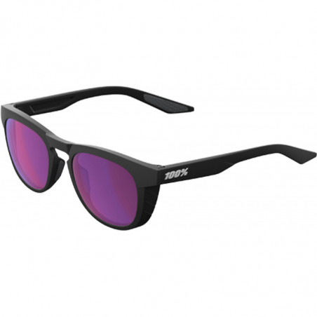 100percent Brille Slent Matte Black Purple Multilayer Mirror Lens