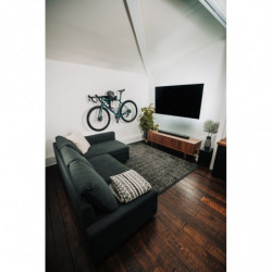 STASDOCK, Fahrrad Wandhalterung, Bike Wall Organizer, für 1 Bike, Happy Black - schwarz