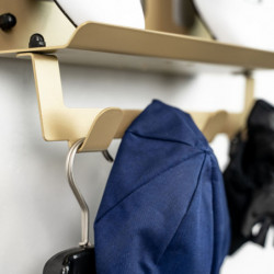 STASDOCK, Hang on, Kleiderhaken, Ergänzung zu Stasdock, 4 Haken, New Gold - gold