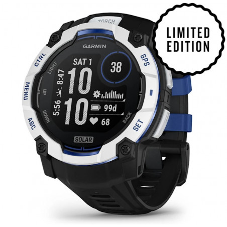 Garmin Instinct 3 – 50 mm, Solar, mit Silikon-Wechselarmband 26 mm, Sportuhr