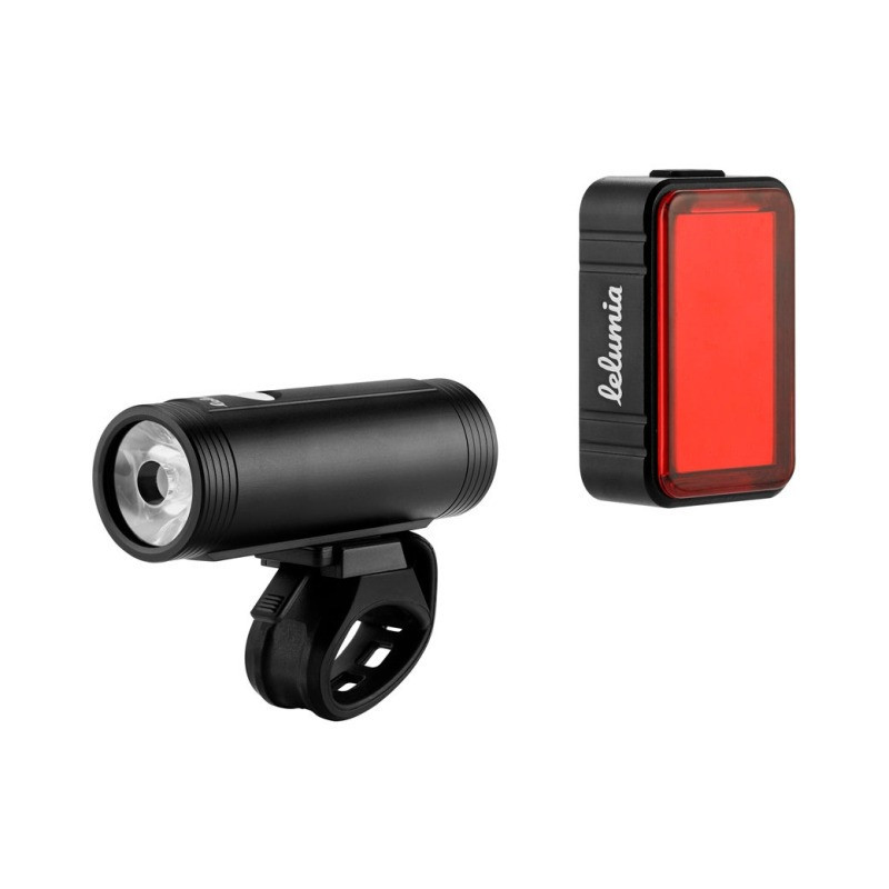 Lelumia Lampe Blast 500 / Rücklicht Multi COB 50 USB Set, 500 Lumen inkl. USB-Ladekabel schwarz