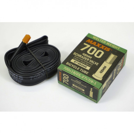 Maxxis Schlauch Welter Schrader 700x18-25C, 18/25-622/630 Ventil 48mm