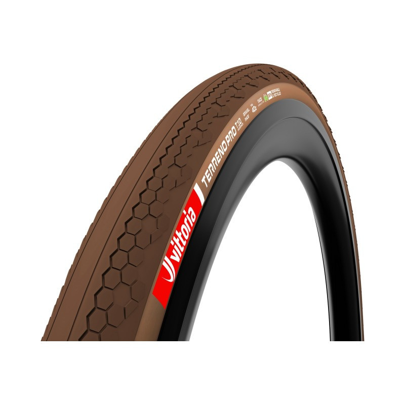 Vittoria Terreno Pro T10 Hardpack Gravel Race TLR 700x35C, 35-622 faltbar Eco braun