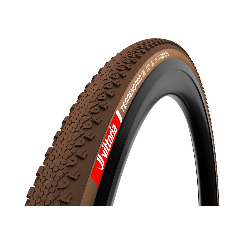 Vittoria Terreno Pro T30 Fine Loose Gravel Race TLR 700x40C, 40-622 faltbar Eco braun