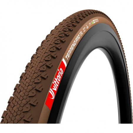 Vittoria Terreno Pro T30 Fine Loose Gravel Race TLR 700x40C, 40-622 faltbar Eco braun