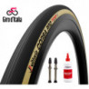 Vittoria Corsa Pro TLR 700x32C (Giro d'Italia Bundle), 32-622 faltbar Cores/Graph 2.0 br/schw (inkl. Milch u. 60mm Ventil)