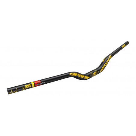 Spank Lenker Spike 800 Vibrocore shotpeen anodized, 800mm, 31.8mm, 50mm, schwarz-gelb