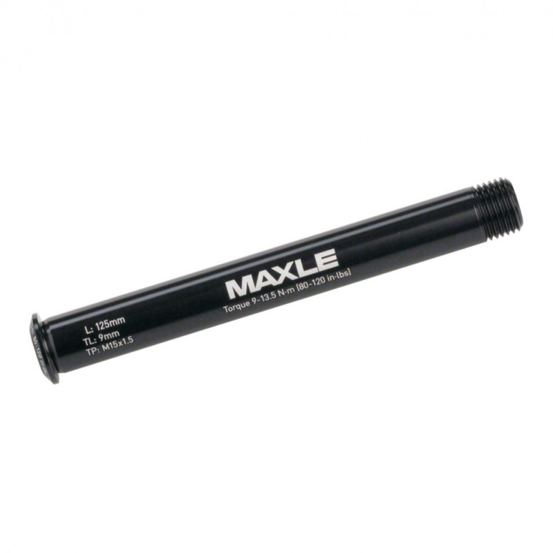 Axle Maxle Stealth Front Road, 15x100, Length 125mm, Thread Length 9mm, Thread Pitch M15x1.50 Road