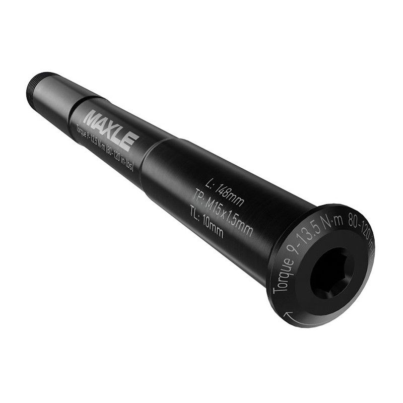 Axle Maxle Stealth Front MTB, 15x100, Length 148mm, Thread Length 9mm, Thread Pitch M15x1.50 - Standard