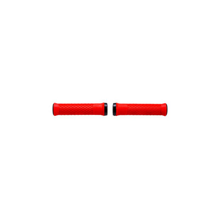 Lenkergriffe geschraubt 142mm rot, Modell Python