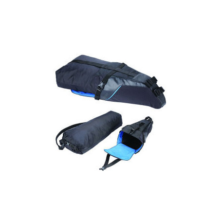 Nylon Satteltasche 10L 60x Ø10-20cm 450g, Wetterfest