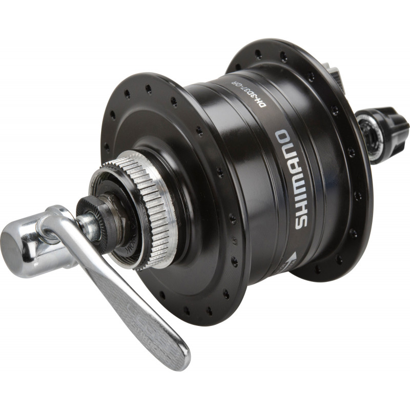 Shimano Nexus Nabendynamo DISC 3D37 32 Loch, DH-3D37BLG  Center Lock schwarz