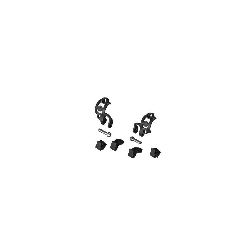 Klemmschelle Shiftmix 1+2, für Shimano I-Spec I+II Schalthebel, schwarz (VE : 1 Stück links, 1 Stück rechts)
