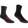 BBB Wintersocke FIRFeet schwarz-rot 39-43, FarInfraRed Technologie für warme Füsse