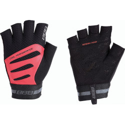 Handschuhe Sommer Equipe kurze Finger unisex, schwarz-rot XL