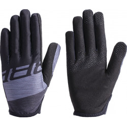 Handschuhe Sommer LiteZone lange Finger, unisex, MTB schwarz-grau  XL