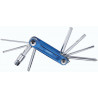 Minitool PrimeFold S mit 9 Funktionen, Inbus: 2/2.5/3/4/5/6/8, Kreuz, Torx 25