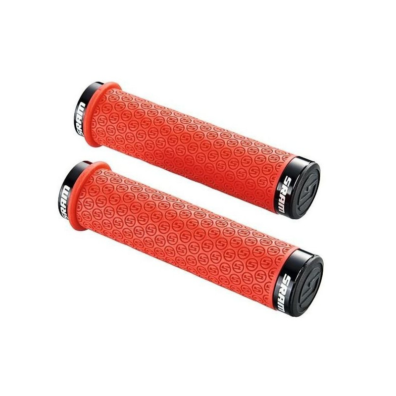 Lenkergriff SRAM LockingGrips DH Silikon 130mm Paar rot