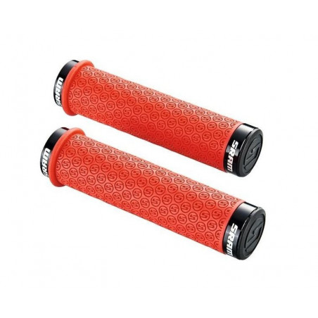 Lenkergriff SRAM LockingGrips DH Silikon 130mm Paar rot